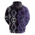 Purple Aotearoa Hoodie Taniko Motifs With Paua Shell Kowhaiwhai