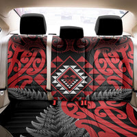 Aotearoa Kiwi Taniko Back Car Seat Cover Silver Fern With Maori Koru Pattern LT14 - Polynesian Pride