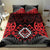 Aotearoa Kiwi Taniko Bedding Set Silver Fern With Maori Koru Pattern