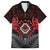 Aotearoa Kiwi Taniko Family Matching Off Shoulder Short Dress and Hawaiian Shirt Silver Fern With Maori Koru Pattern