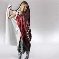 Aotearoa Kiwi Taniko Hooded Blanket Silver Fern With Maori Koru Pattern LT14 - Polynesian Pride