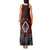 Aotearoa Kiwi Taniko Tank Maxi Dress Silver Fern With Maori Koru Pattern