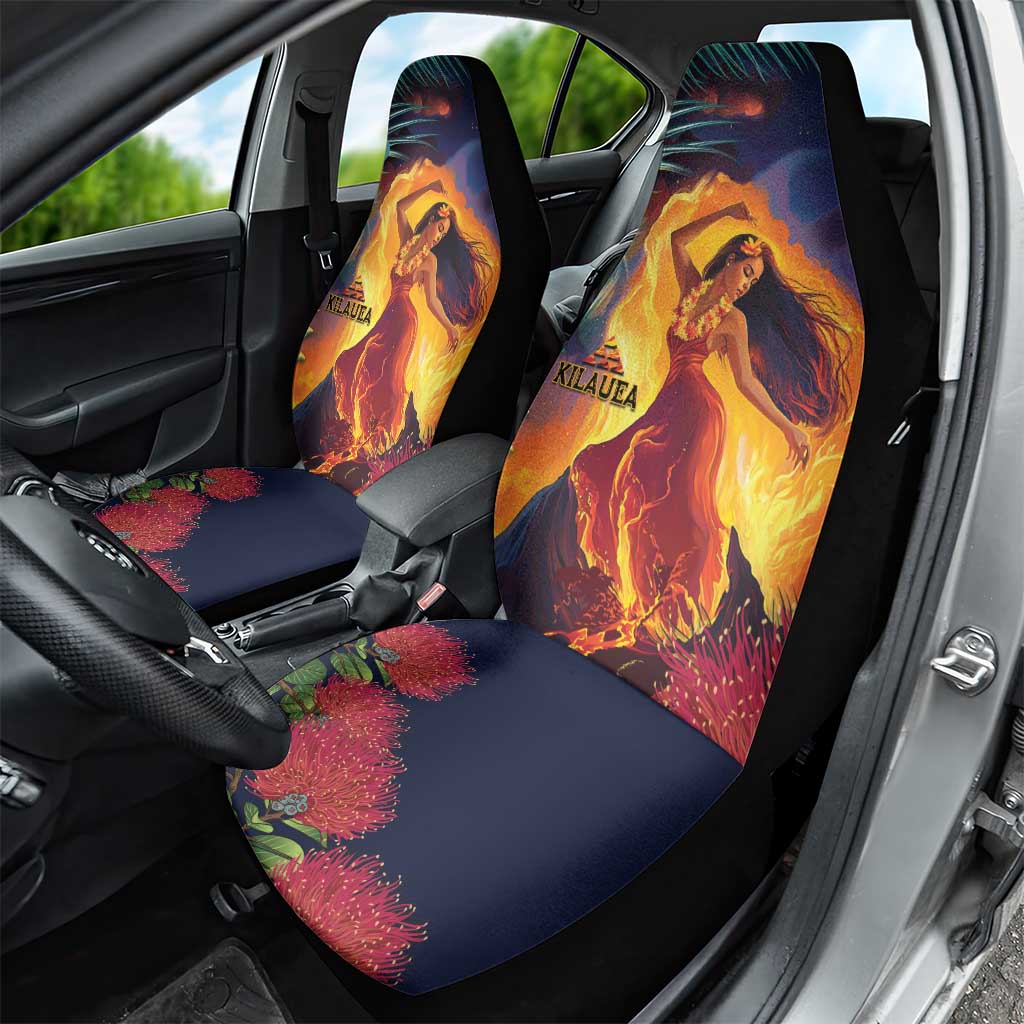 Hawaii Kilauea Big Islands Car Seat Cover Pele Goddess With Tropical Flowers LT14 - Polynesian Pride