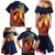 Hawaii Kilauea Big Islands Family Matching Mermaid Dress and Hawaiian Shirt Pele Goddess With Tropical Flowers