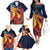 Hawaii Kilauea Big Islands Family Matching Off The Shoulder Long Sleeve Dress and Hawaiian Shirt Pele Goddess With Tropical Flowers