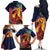 Hawaii Kilauea Big Islands Family Matching Off The Shoulder Long Sleeve Dress and Hawaiian Shirt Pele Goddess With Tropical Flowers