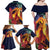 Hawaii Kilauea Big Islands Family Matching Off Shoulder Maxi Dress and Hawaiian Shirt Pele Goddess With Tropical Flowers