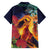 Hawaii Kilauea Big Islands Family Matching Puletasi and Hawaiian Shirt Pele Goddess With Tropical Flowers