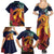 Hawaii Kilauea Big Islands Family Matching Summer Maxi Dress and Hawaiian Shirt Pele Goddess With Tropical Flowers