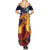 Hawaii Kilauea Big Islands Family Matching Summer Maxi Dress and Hawaiian Shirt Pele Goddess With Tropical Flowers