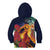 Hawaii Kilauea Big Islands Kid Hoodie Pele Goddess With Tropical Flowers