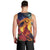 Hawaii Kilauea Big Islands Men Tank Top Pele Goddess With Tropical Flowers