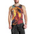 Hawaii Kilauea Big Islands Men Tank Top Pele Goddess With Tropical Flowers