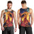 Hawaii Kilauea Big Islands Men Tank Top Pele Goddess With Tropical Flowers