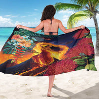 Hawaii Kilauea Big Islands Sarong Pele Goddess With Tropical Flowers LT14 - Polynesian Pride