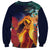 Hawaii Kilauea Big Islands Sweatshirt Pele Goddess With Tropical Flowers