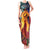 Hawaii Kilauea Big Islands Tank Maxi Dress Pele Goddess With Tropical Flowers