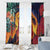 Hawaii Kilauea Big Islands Window Curtain Pele Goddess With Tropical Flowers