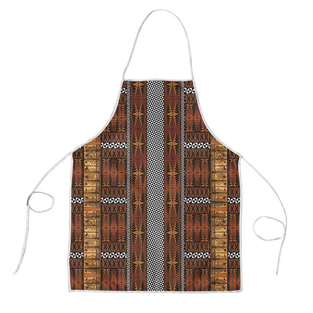 Malo e Lelei Tonga Apron Tongan Ngatu Tapa Cloth LT14 Orange - Polynesian Pride