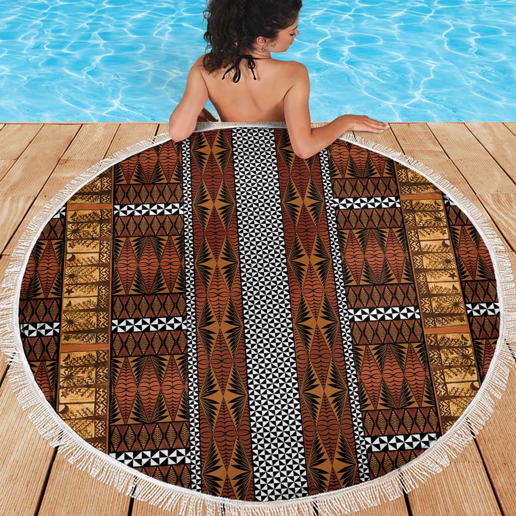 Malo e Lelei Tonga Beach Blanket Tongan Ngatu Tapa Cloth LT14 - Polynesian Pride