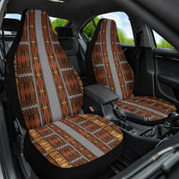 Malo e Lelei Tonga Car Seat Cover Tongan Ngatu Tapa Cloth LT14 One Size Orange - Polynesian Pride