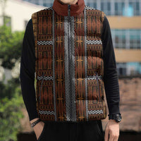 Malo e Lelei Tonga Sleeveless Puffer Jacket Tongan Ngatu Tapa Cloth LT14 - Polynesian Pride