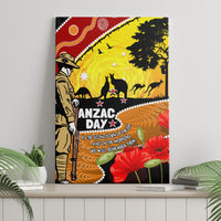 New Zealand And Australia ANZAC Day Canvas Wall Art Aboriginal Maori Starring Night Style LT14 - Polynesian Pride