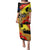 New Zealand And Australia ANZAC Day Family Matching Puletasi and Hawaiian Shirt Aboriginal Maori Starring Night Style LT14 Mom's Dress Gold - Polynesian Pride