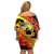 New Zealand And Australia ANZAC Day Off Shoulder Short Dress Aboriginal Maori Starring Night Style LT14 - Polynesian Pride