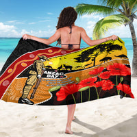New Zealand And Australia ANZAC Day Sarong Aboriginal Maori Starring Night Style LT14 - Polynesian Pride
