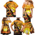 Aloha Hawaii Women's Day Family Matching Mermaid Dress and Hawaiian Shirt Hula Girl With Sunset Vibes LT14 - Polynesian Pride