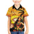 Aloha Hawaii Women's Day Family Matching Mermaid Dress and Hawaiian Shirt Hula Girl With Sunset Vibes LT14 Son's Shirt Yellow - Polynesian Pride