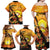 Aloha Hawaii Women's Day Family Matching Off Shoulder Maxi Dress and Hawaiian Shirt Hula Girl With Sunset Vibes LT14 - Polynesian Pride