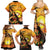 Aloha Hawaii Women's Day Family Matching Summer Maxi Dress and Hawaiian Shirt Hula Girl With Sunset Vibes LT14 - Polynesian Pride