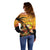 Aloha Hawaii Women's Day Off Shoulder Sweater Hula Girl With Sunset Vibes LT14 - Polynesian Pride