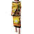 Aloha Hawaii Women's Day Puletasi Hula Girl With Sunset Vibes LT14 Long Dress Yellow - Polynesian Pride