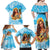 Aloha Hawaii Women's Day Family Matching Off Shoulder Maxi Dress and Hawaiian Shirt Hula Girl With Ukulele Tropical Style LT14 - Polynesian Pride