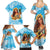 Aloha Hawaii Women's Day Family Matching Summer Maxi Dress and Hawaiian Shirt Hula Girl With Ukulele Tropical Style LT14 - Polynesian Pride