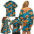 Hawaii Luau Party Family Matching Off Shoulder Short Dress and Hawaiian Shirt Dancing Girl Tropical Flowers LT14 - Polynesian Pride