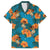 Hawaii Luau Party Family Matching Puletasi and Hawaiian Shirt Dancing Girl Tropical Flowers LT14 Dad's Shirt - Short Sleeve Blue - Polynesian Pride