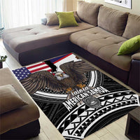 Talofa American Samoa Flag Day Area Rug Bald Eagle Polynesian Tattoo LT14 - Polynesian Pride