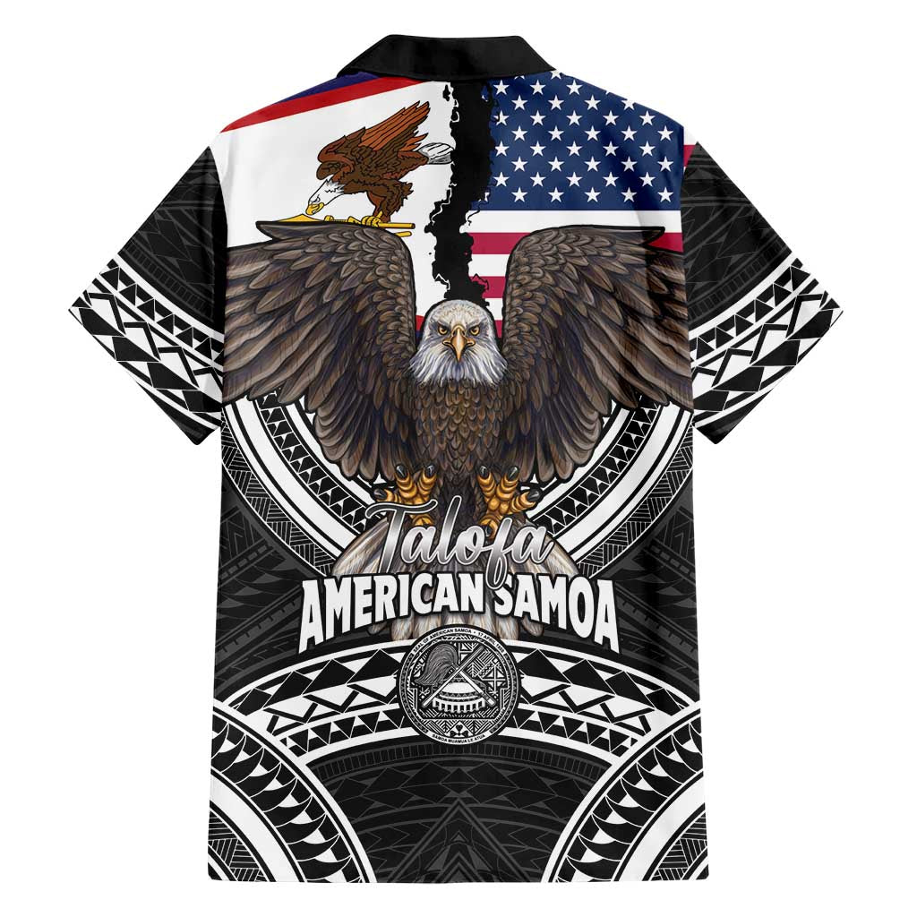Talofa American Samoa Flag Day Hawaiian Shirt Bald Eagle Polynesian Tattoo LT14 - Polynesian Pride