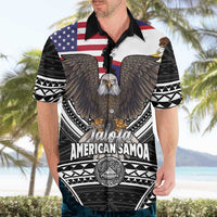 Talofa American Samoa Flag Day Hawaiian Shirt Bald Eagle Polynesian Tattoo LT14 - Polynesian Pride