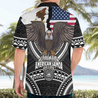 Talofa American Samoa Flag Day Hawaiian Shirt Bald Eagle Polynesian Tattoo LT14 - Polynesian Pride