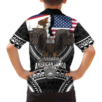 Talofa American Samoa Flag Day Hawaiian Shirt Bald Eagle Polynesian Tattoo LT14 - Polynesian Pride