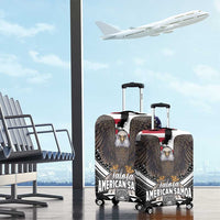 Talofa American Samoa Flag Day Luggage Cover Bald Eagle Polynesian Tattoo LT14 - Polynesian Pride