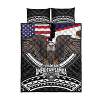 Talofa American Samoa Flag Day Quilt Bed Set Bald Eagle Polynesian Tattoo LT14 - Polynesian Pride