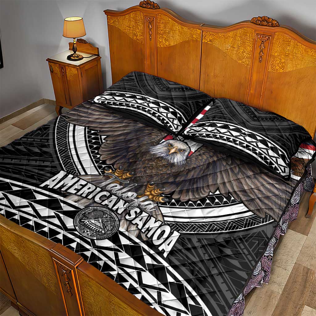 Talofa American Samoa Flag Day Quilt Bed Set Bald Eagle Polynesian Tattoo LT14 - Polynesian Pride