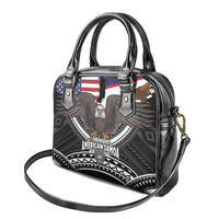 Talofa American Samoa Flag Day Shoulder Handbag Bald Eagle Polynesian Tattoo LT14 - Polynesian Pride