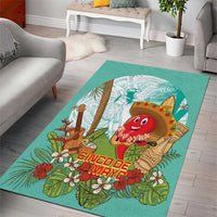 Hawaii Cinco de Mayo Area Rug Chili Pepper Hula Girl Tropical Vibes LT14 - Polynesian Pride